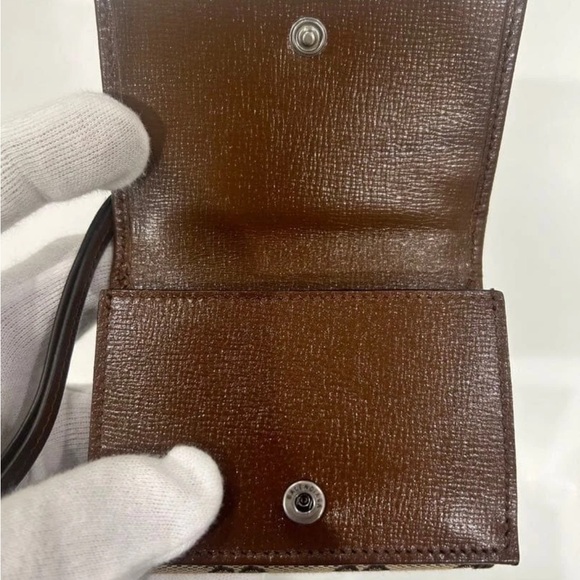 Gucci X Balenciaga Brown and Tan Monogram Wallet - Picture 7 of 11